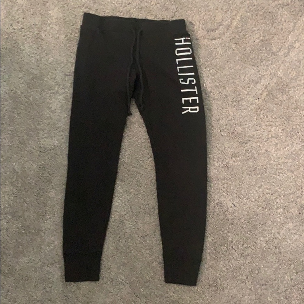 black hollister sweatpants - Picture 1 of 3